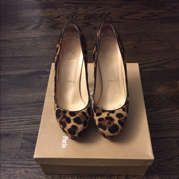 CHRISTIAN LOUBOUTIN Leopard Pony Hair Bianca Pumps - Picture 2 of 3